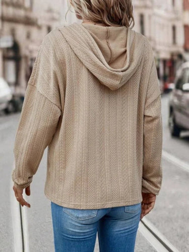Stilla | Sweatshirt med lange ærmer, hætte, snøre og raglanærmer