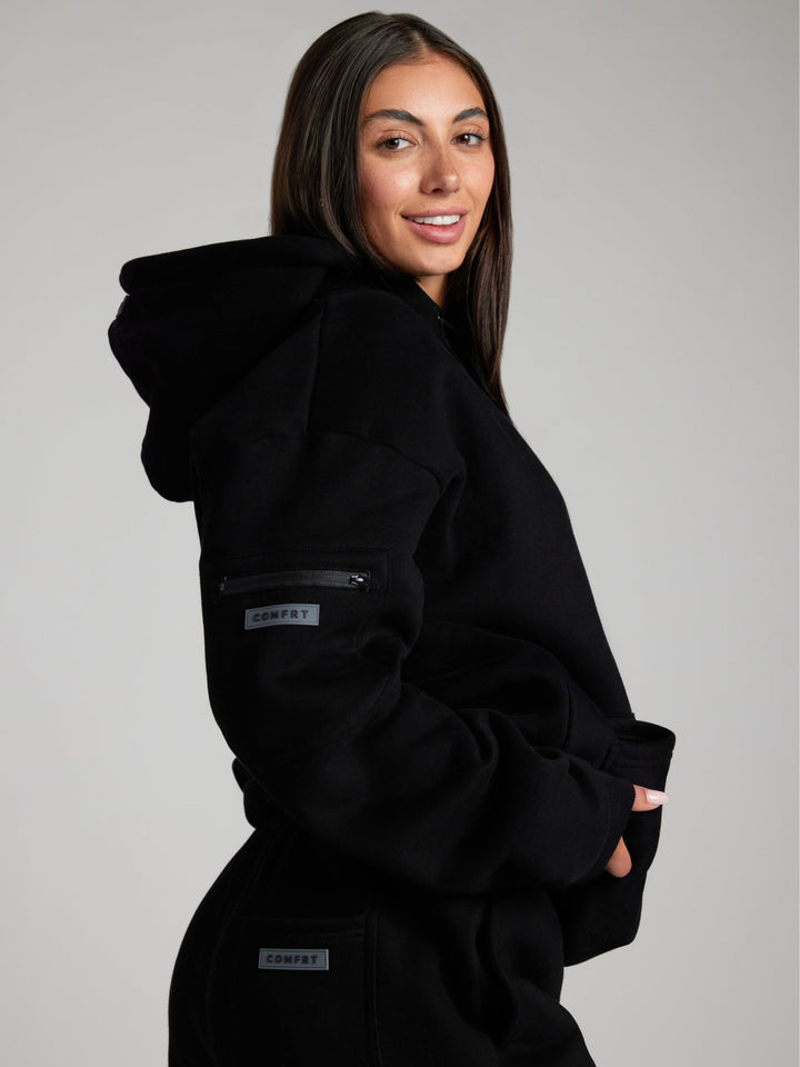 Stilla | Cozy Travel Hoodie med Flytilstand Grafisk