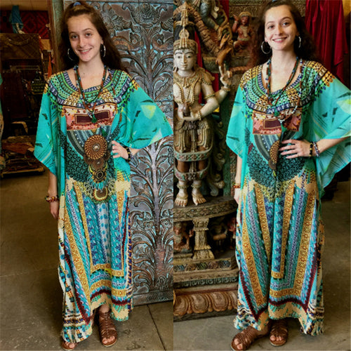 Dame Kaftan Kjole Stilla