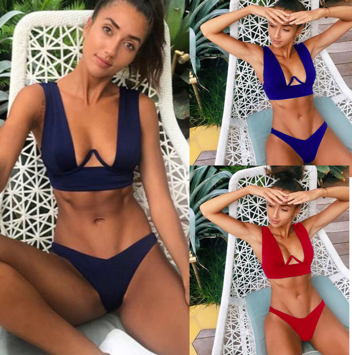 Damer Triangle-Bikini med dyb V-udskæring og ergonomisk snit Stilla