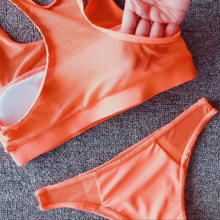 Damer Sporty bikini med funktionelt design og justerbare stropper Stilla