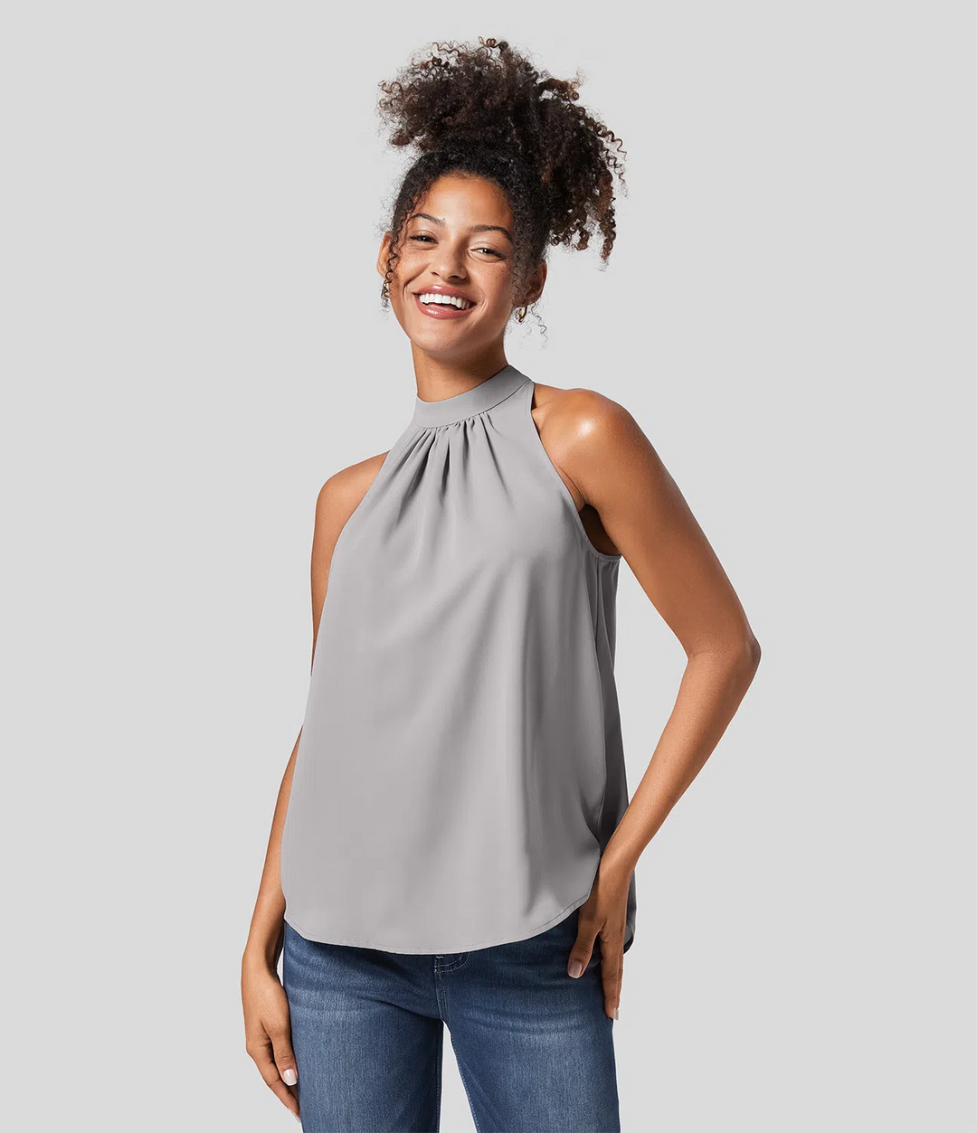 Stilla | Dame Bluse Halterneck Med Ryg