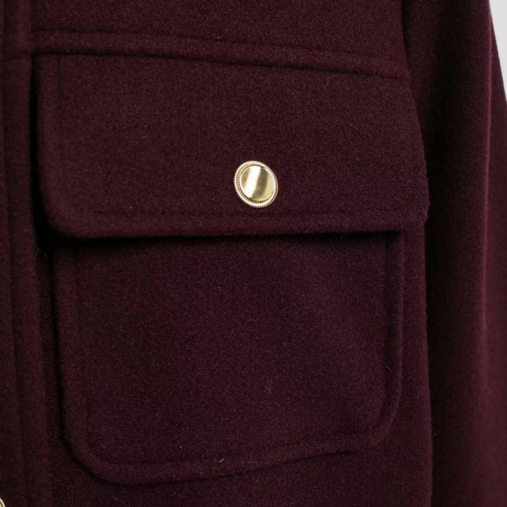 Stilla | Uld Blandet Struktureret Button up Jakke