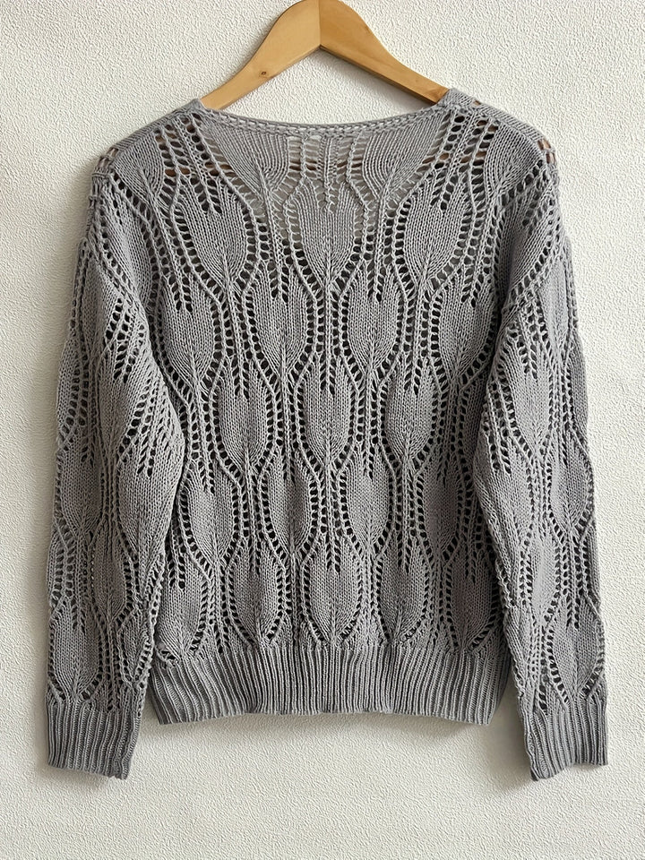 Stilla | Pullover med V-hals og åbning