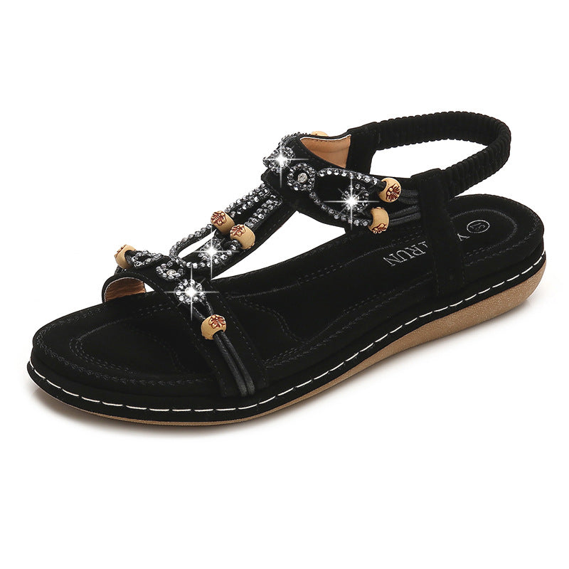 Damessandaler med luksuriøse dekorationselementer Stilla