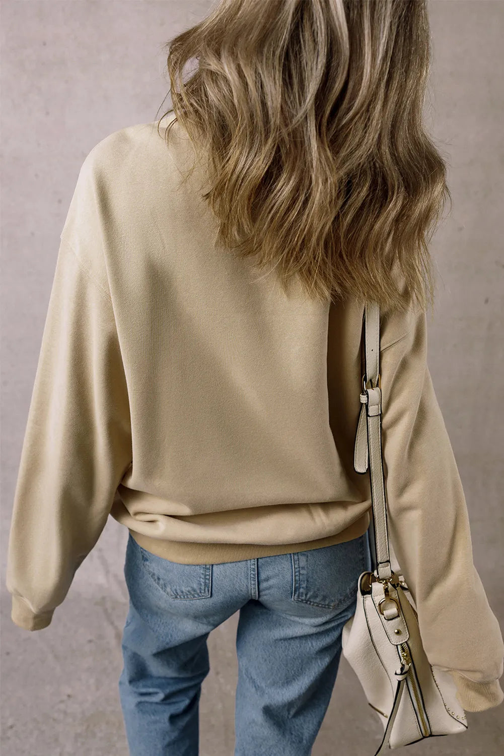 Stilla | Sweatjakke med Merci motiv og rundt, huludskæring