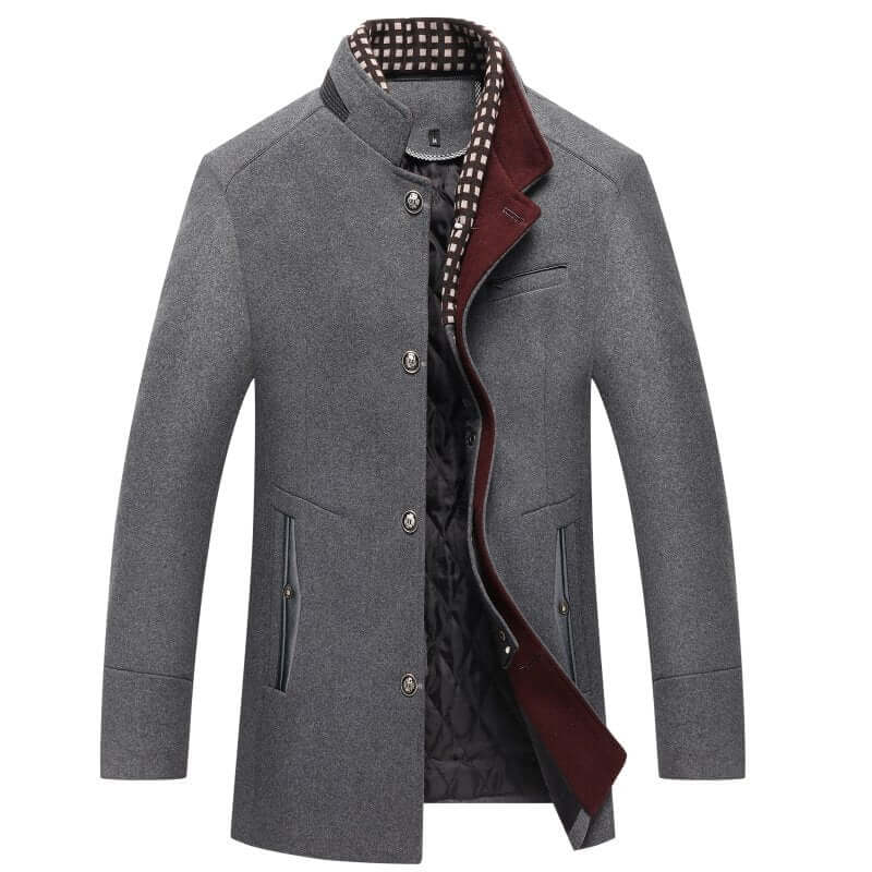 Stilla | Herre Slim Fit Uld Vinterfrakke