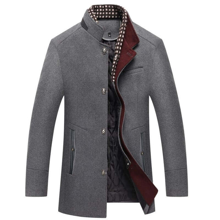 Stilla | Herre Slim Fit Uld Vinterfrakke
