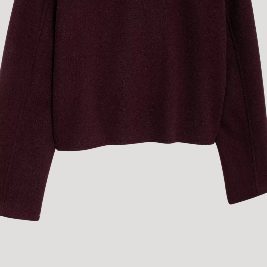 Stilla | Uld Blandet Struktureret Button up Jakke