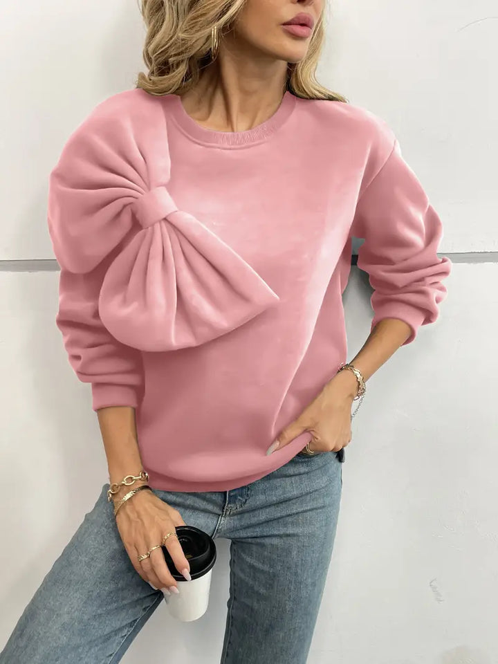 Stilla | Overdimensionerede bomulds sweater med knude