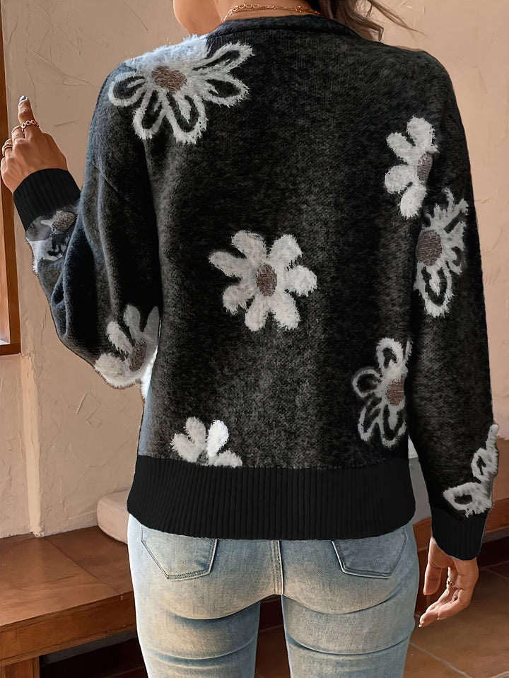 Stilla | Blomstret Pullover Til Damer