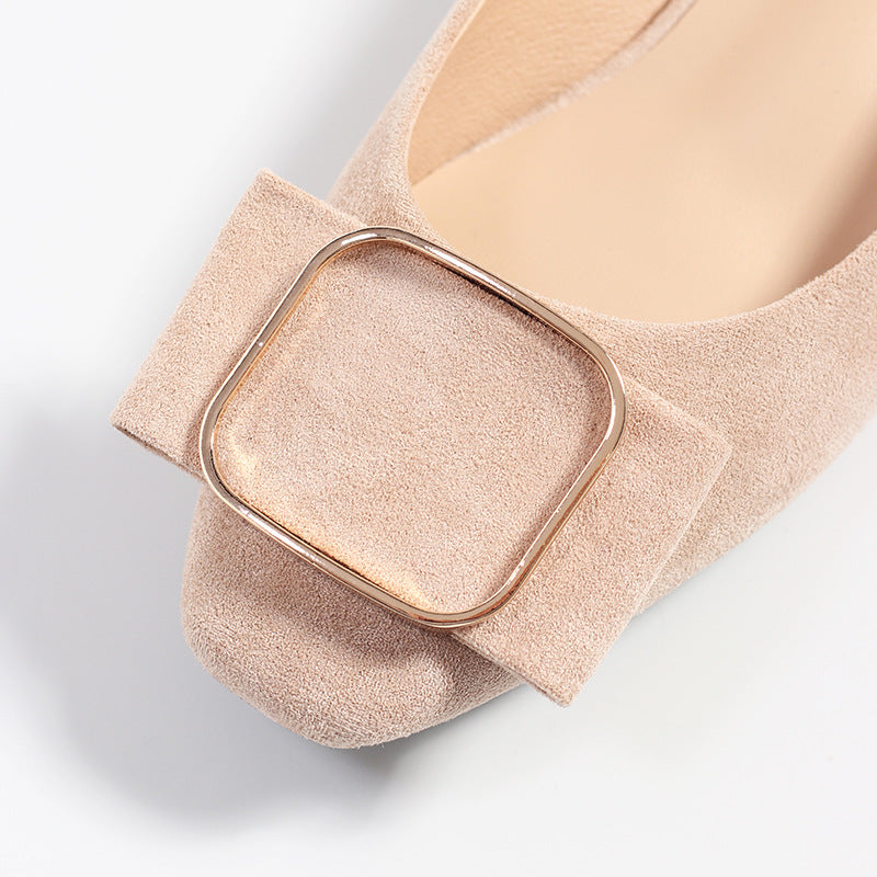 Dame Elegante Sløjfe-Detajler Flats Stilla