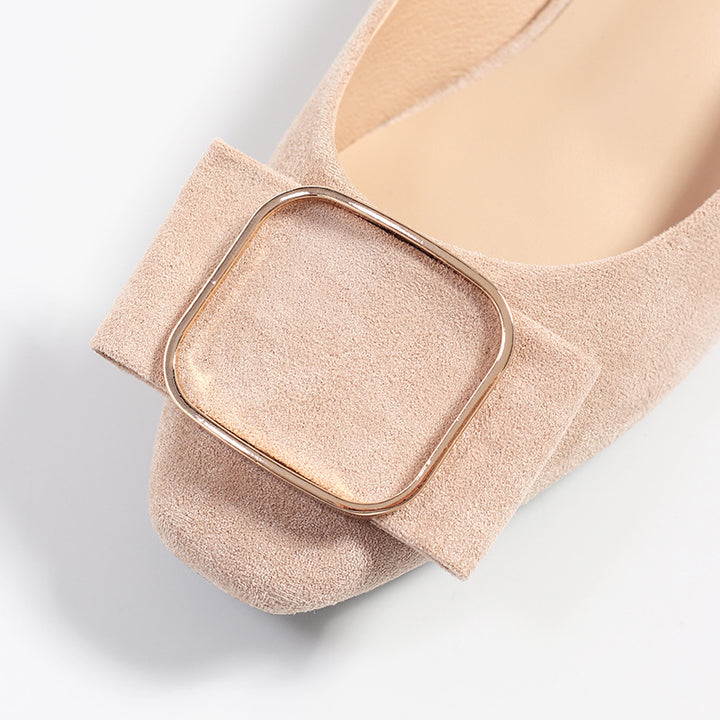 Dame Elegante Sløjfe-Detajler Flats Stilla