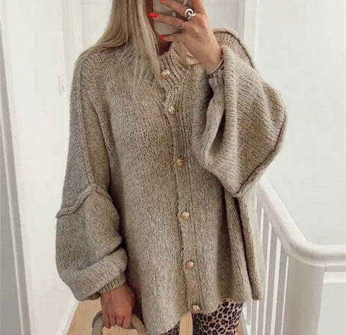 Stilla | Cozy Oversized Strikcardigan Sweater
