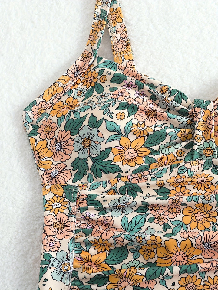 Stilla | Én Delt Badedragt Med Blomstertryk, Let Og Komfortabel