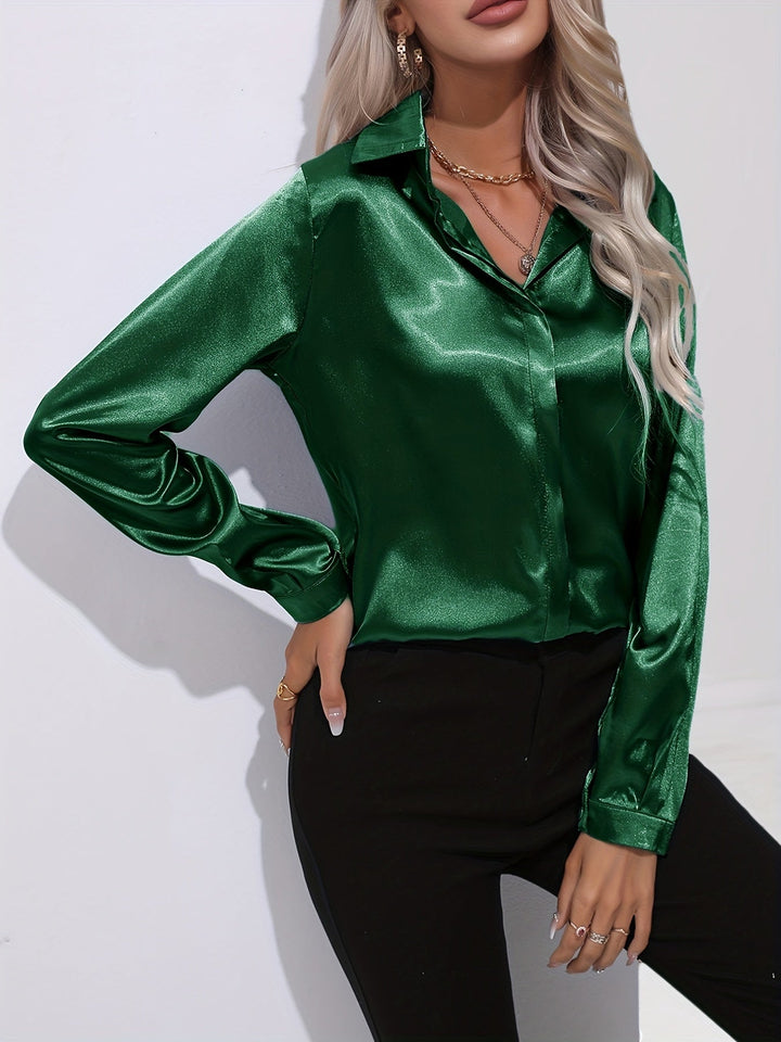 Stilla | Elegante Satin Bluse