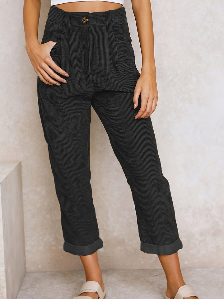 Stilla | Dame Stofbukser med Lige Ben til Elegant Stil
