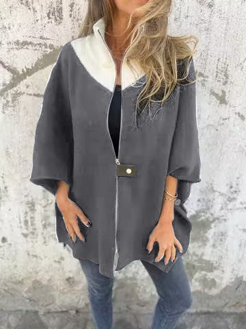 Stilla | Fritidsjakke med ståkrave og lynlås