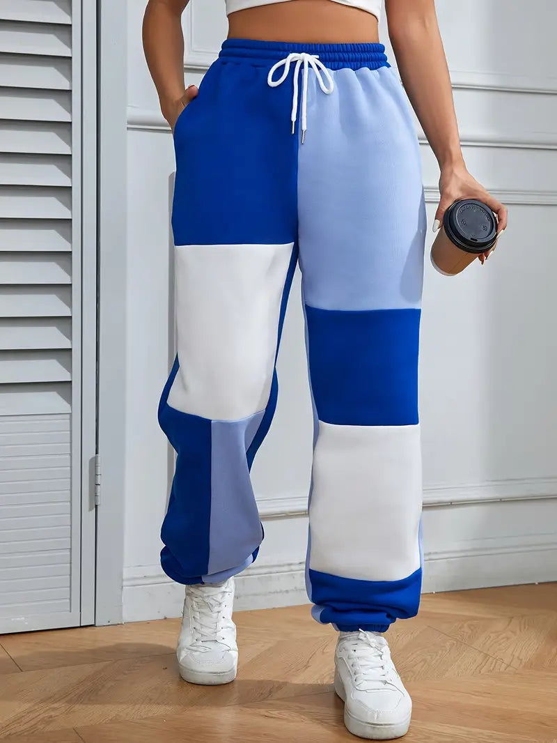 Stilla | Elegant Joggingbuks Med Color Blocking Design