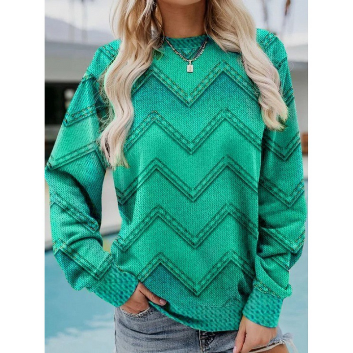 Stilla | Geometrisk Løs Sweatshirt