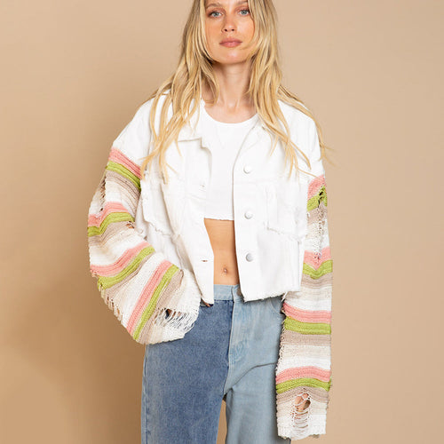 Stilla | Patchwork Strikjakke Til Dame