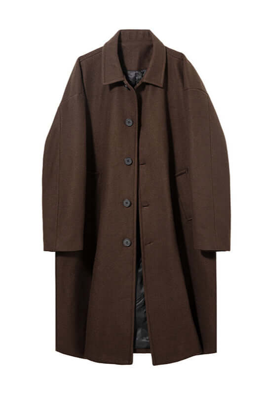 Stilla | Mænds klassisk oversized uldfrakke