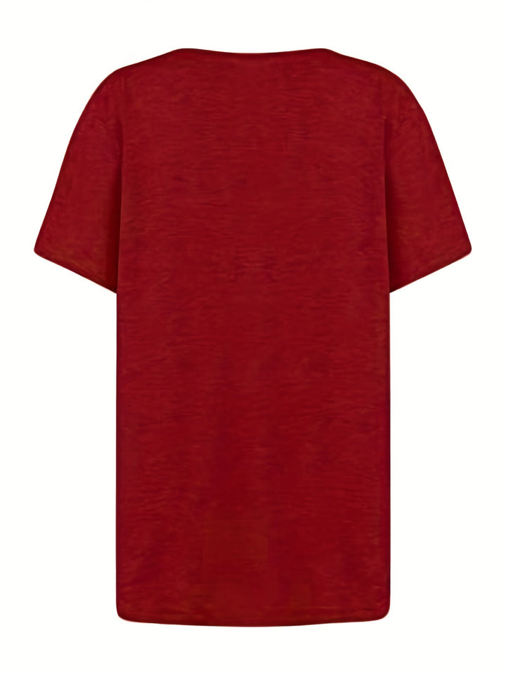 Stilla | Rynket Bluse Asymmetrisk Let Bluse Med Korte Ærmer