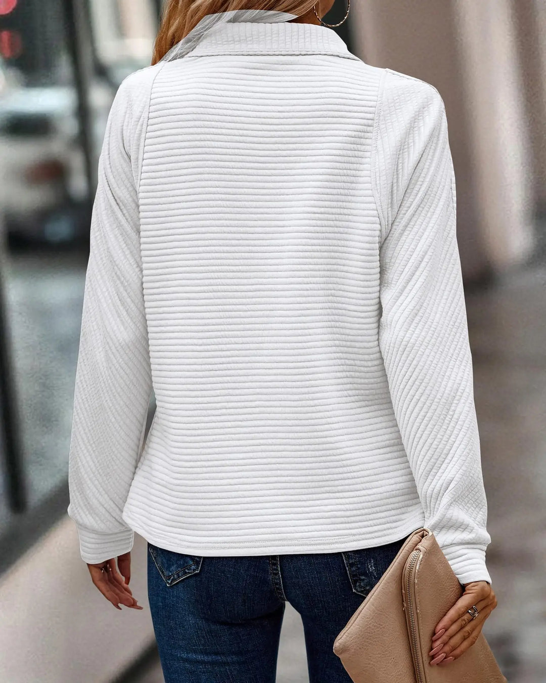 Stilla | Stilfuld V Hals Pullover Til Modebevidste Kvinder