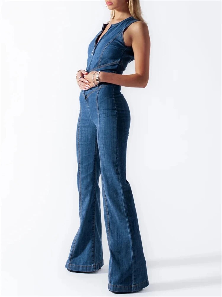 Stilla | Retro Jeansoveralls