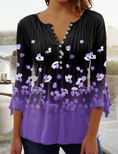 Stilla | Dame mode T-shirt med V-hals design
