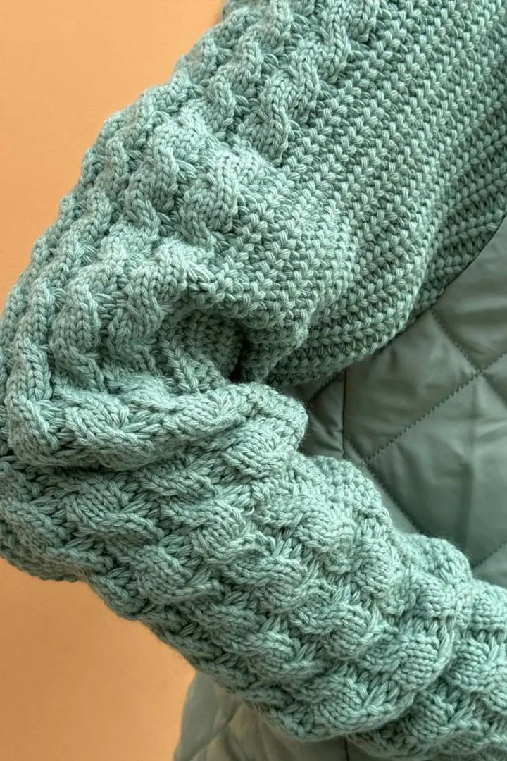 Stilla | Dame Jakke Med Enfarvet Lynlås Og Kontrasterende Patchworkdetaljer