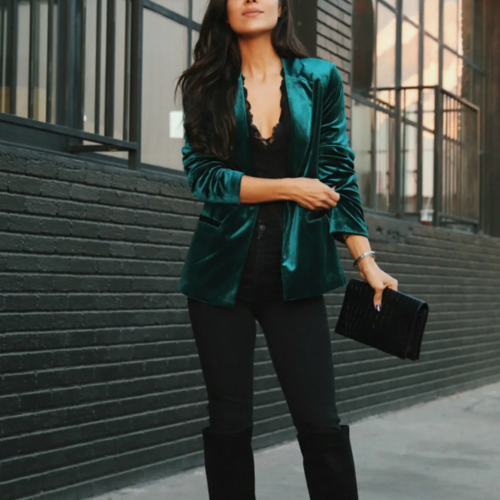 Stilla | Blazer I Velour Med Lange Ærmer Til Kvinder