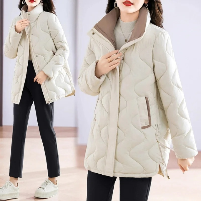 Stilla | Elegant quilted jakke med ståkrave til et smart look Ideel til efterår/vinter