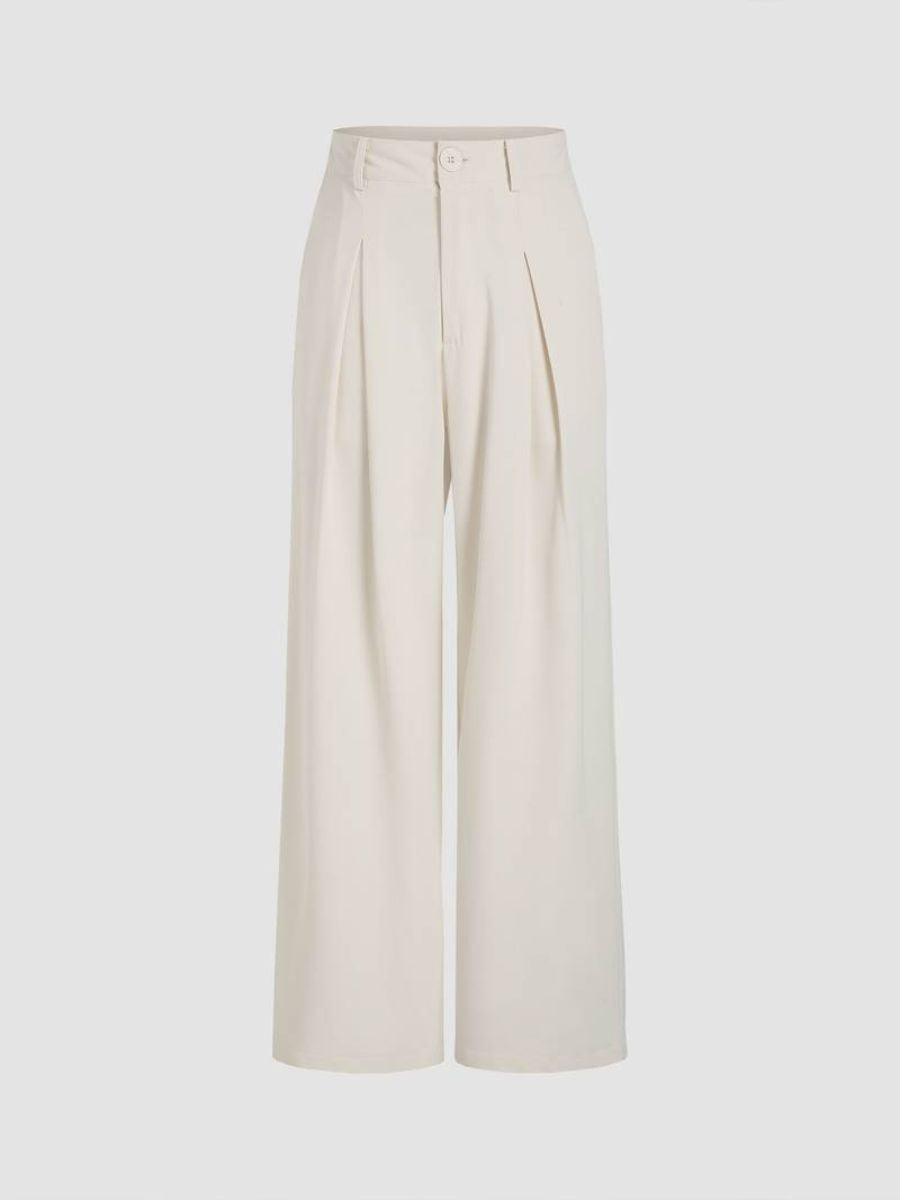 Stilla | Elegante Brede Draperede Bukser