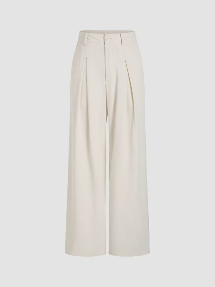Stilla | Elegante Brede Draperede Bukser