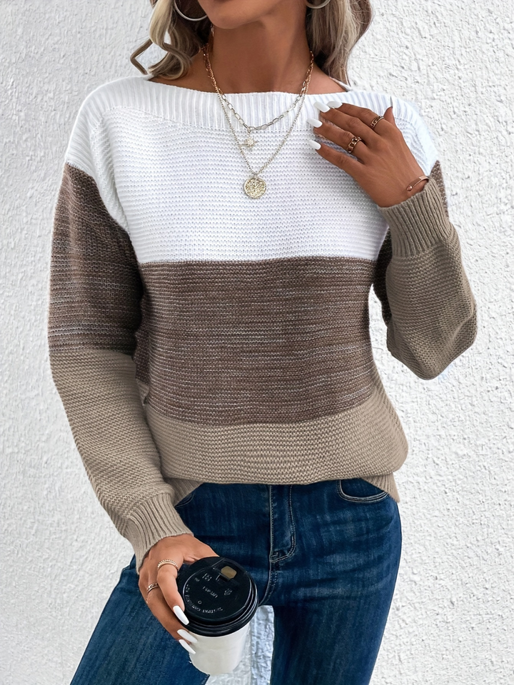 Stilla | Casual sweater med faldende skuldre