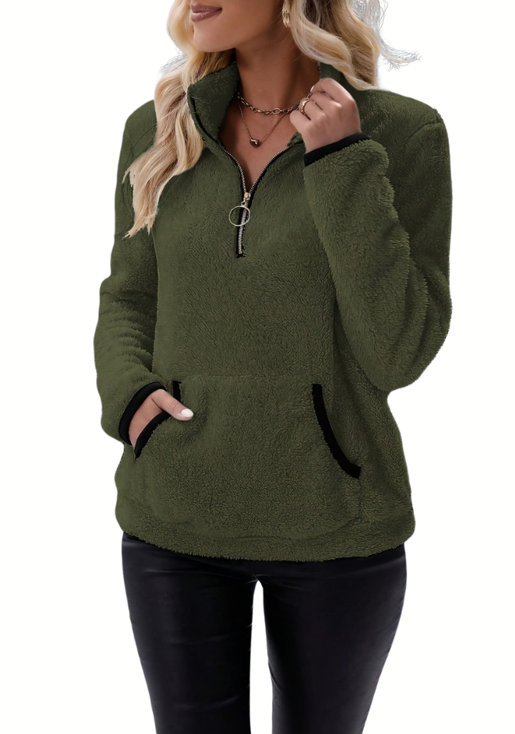 Stilla | Polarfleece Halv-Zip Pullover