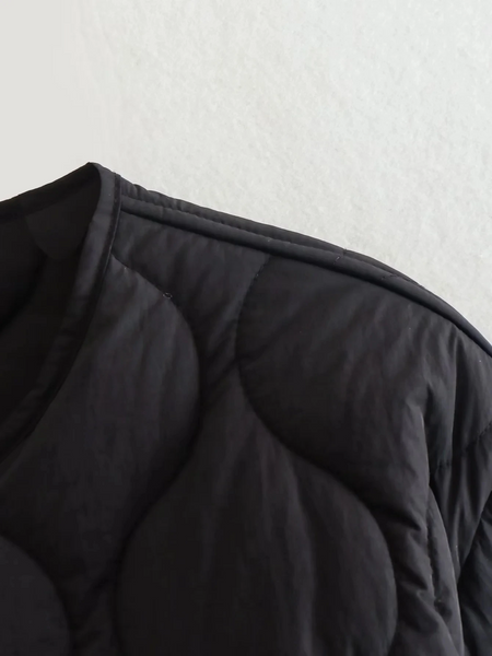 Stilla | Elegant Langærmet Stofjakke med En-Knap-Lukning Ideel til Efterår/Vinter