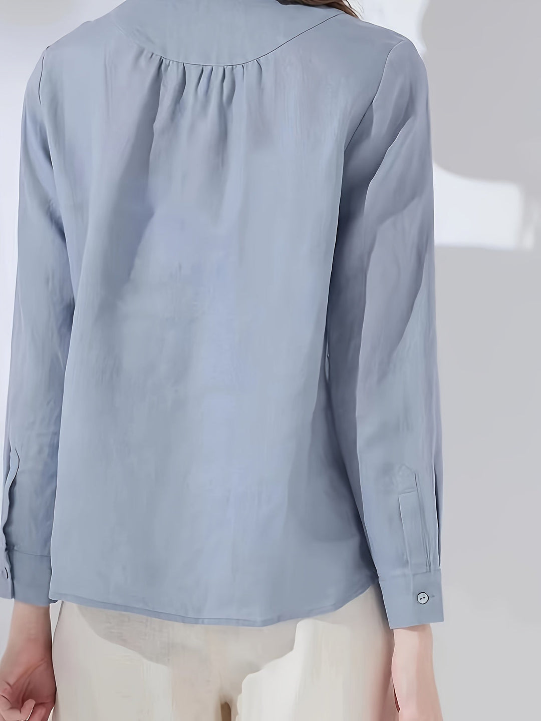 Stilla | Linned Blouse Lysblå Farve