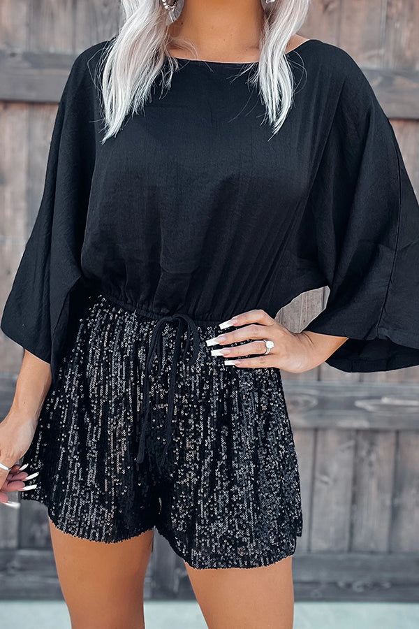 Stilla | Glitz Og Glam Satin Drape Romper