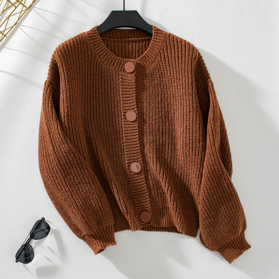 Stilla | Damen Uldcardigan Med Knaplukning