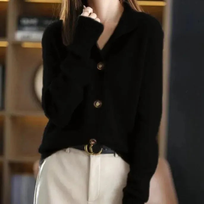 Stilla | Pullover med knapper i merinould