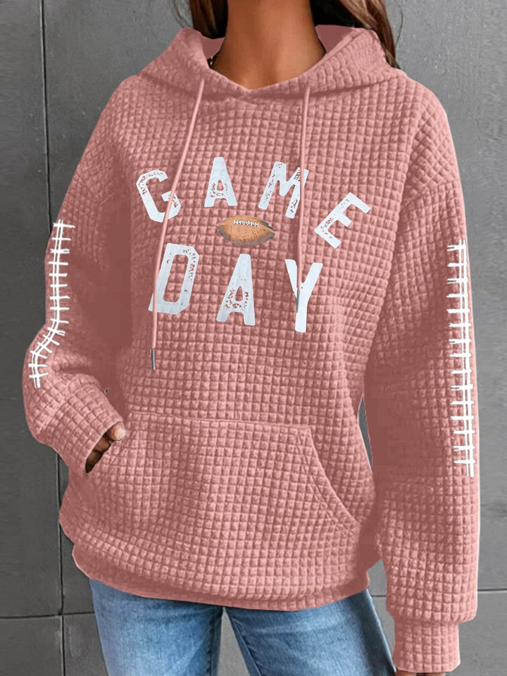 Stilla | Sweatshirt med hætte og snor og lange ærmer