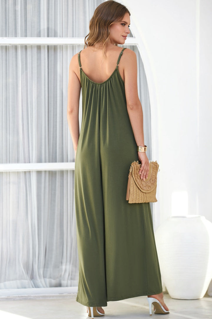 Stilla | Nakke Spaghetti Strop Jumpsuit