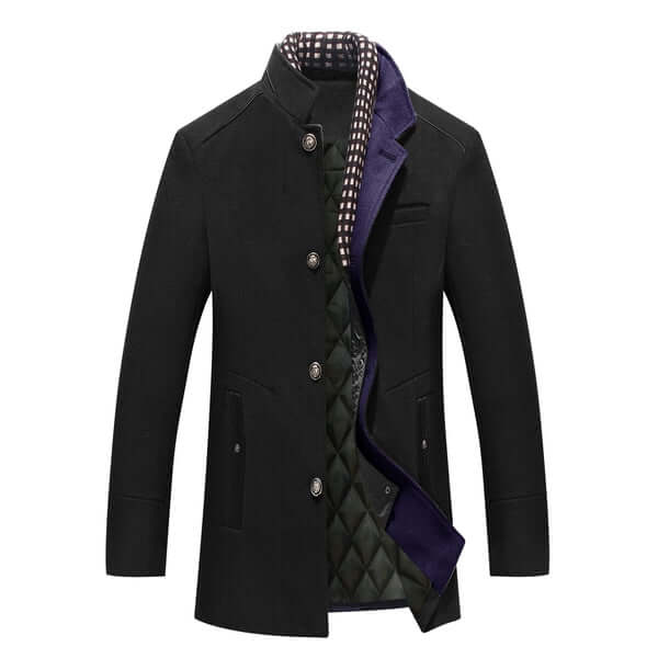 Stilla | Herre Slim Fit Uld Vinterfrakke