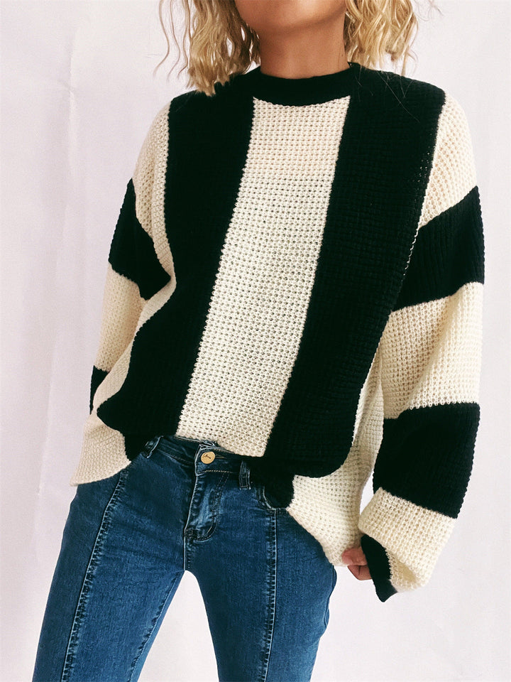 Stilla | Stilfuld farveblok sweater stilfuld