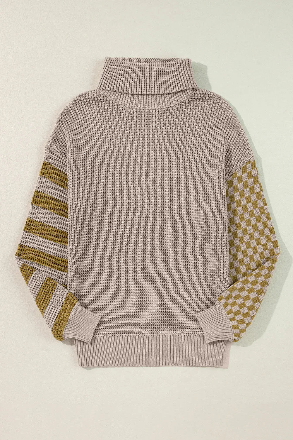 Stilla | Pullover med stribet rullekrave og lange ærmer