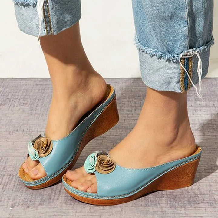 Stilla | Orthopædiske Sandaler I Blomsterdesign