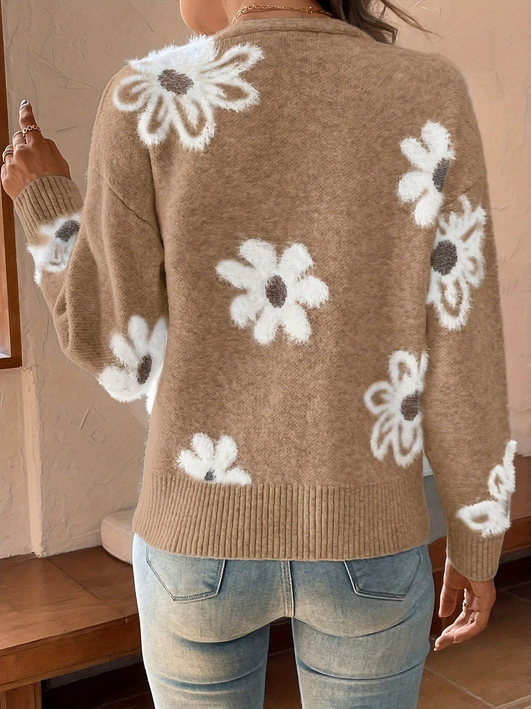 Stilla | Blomstret Pullover Til Damer