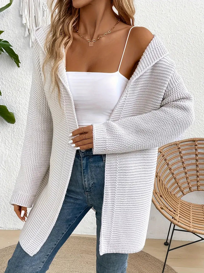 Stilla | Stilfuld Hættecardigan Med Moderne Udseende